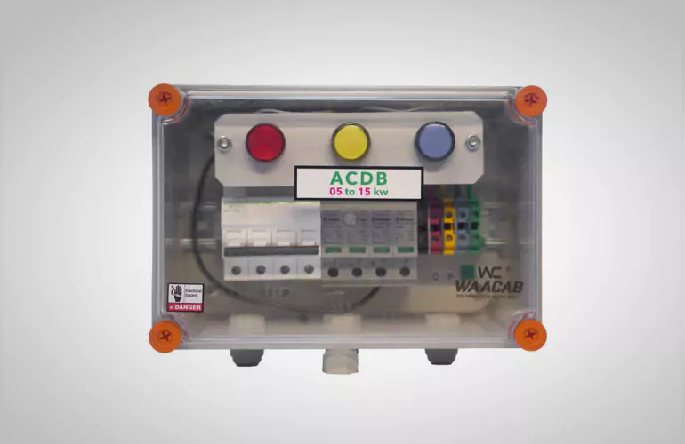 ACDB 6-15 KW 3 Phase With RYB Indicator